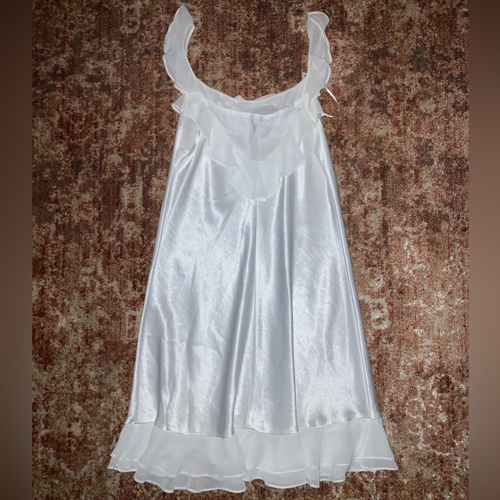 White Ruffled Robe & Slip Set - Picture 4 of 8